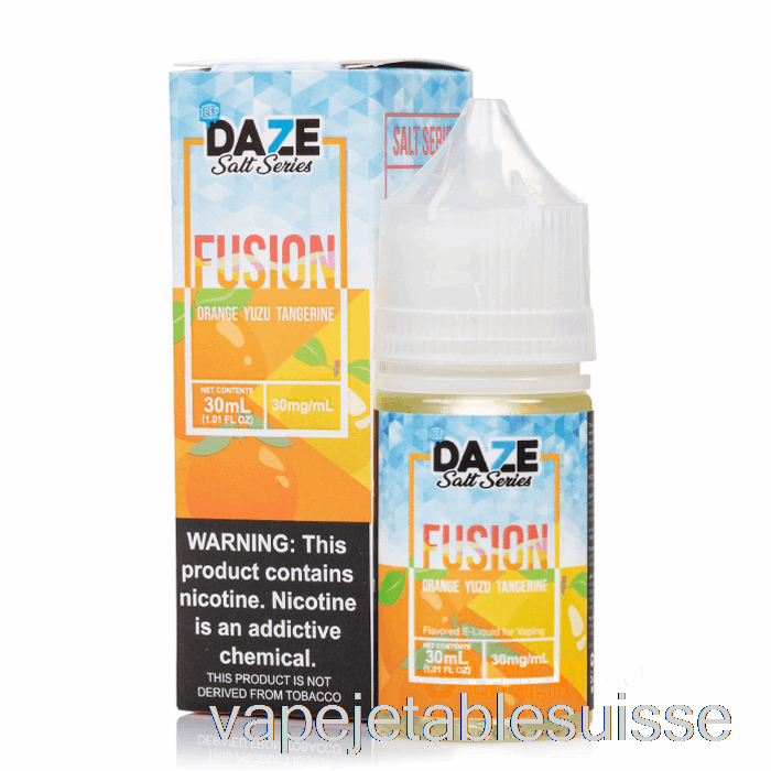 Vape Suisse Orange Glacée Yuzu Mandarine - 7 Daze Fusion Salt - 30ml 30mg